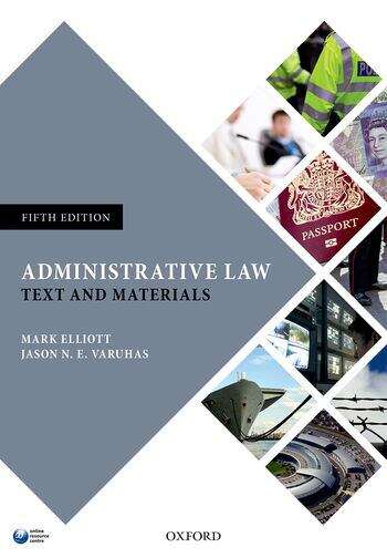 Book cover of Administrative Law: Text And Materials (5)