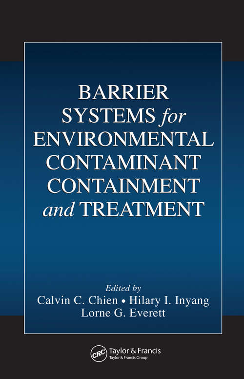 Book cover of Barrier Systems for Environmental Contaminant Containment and Treatment
