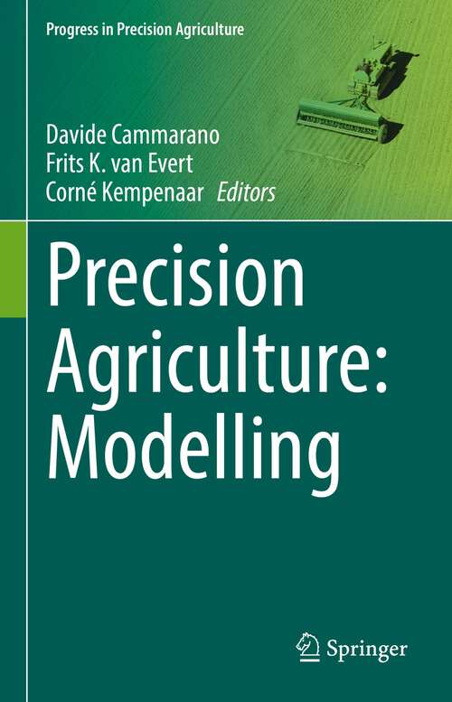 Book cover of Precision Agriculture: Modelling (1st ed. 2023) (Progress in Precision Agriculture)