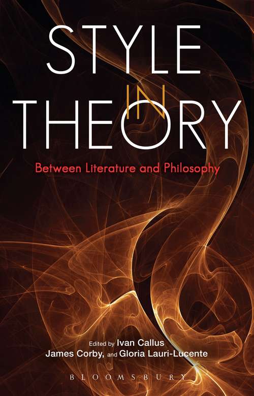 Book cover of Style in Theory: Between Literature and Philosophy