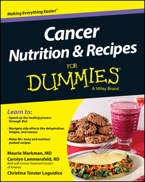 Book cover of Cancer Nutrition and Recipes For Dummies