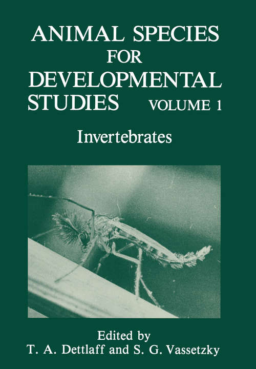 Book cover of Animal Species for Developmental Studies: Volume 1 Invertebrates (1990)