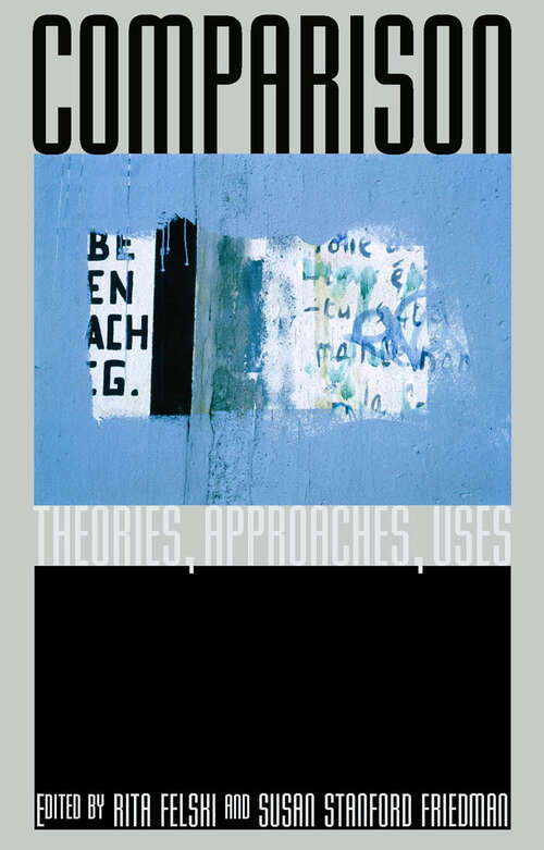 Book cover of Comparison: Theories, Approaches, Uses