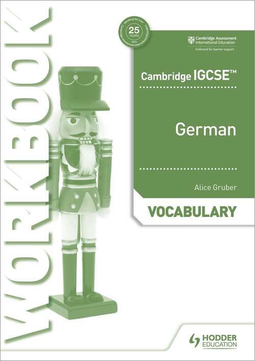 Book cover of Cambridge IGCSE German Vocabulary Workbook