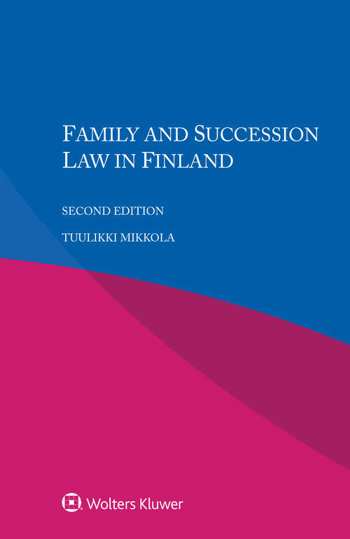 Book cover of Family and Succession Law in Finland