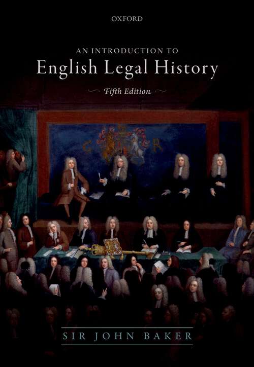 Book cover of Introduction to English Legal History
