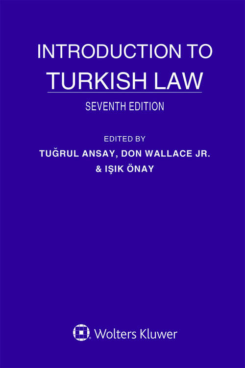 Book cover of Introduction to Turkish Law (7)