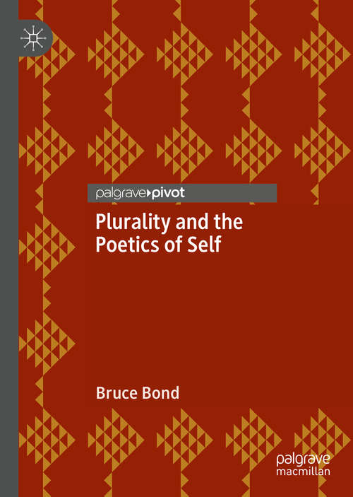 Book cover of Plurality and the Poetics of Self (1st ed. 2019)