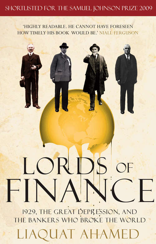 Book cover of Lords of Finance: 1929, The Great Depression, and the Bankers who Broke the World