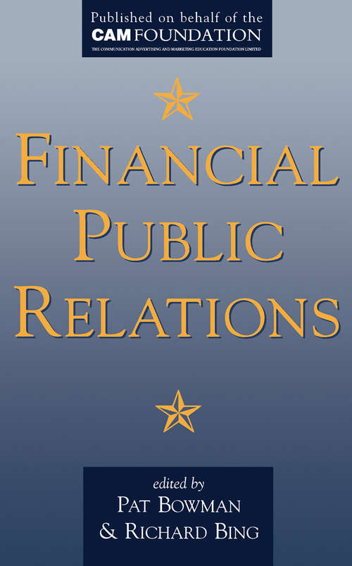 Book cover of Financial Public Relations