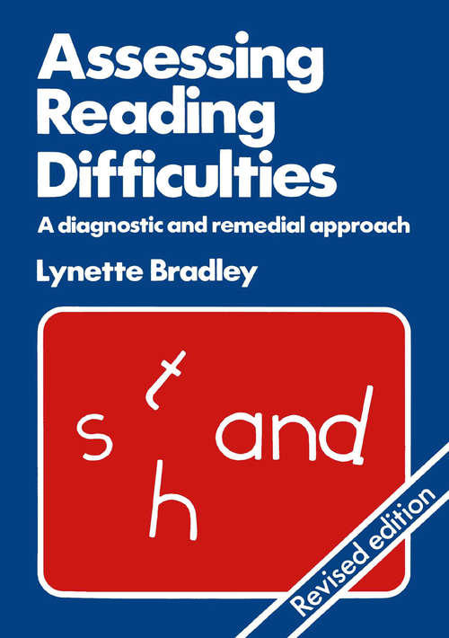 Book cover of Assessing Reading Difficulties: A diagnostic and remedial approach (pdf) (1st ed. 1980)