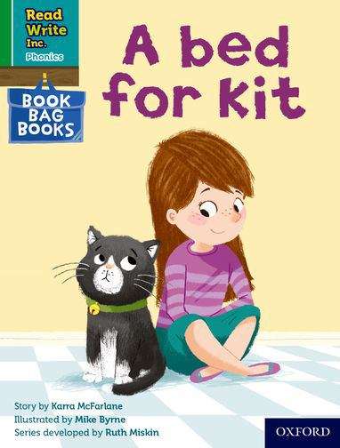 Book cover of Read Write Inc. Phonics Book Bag Books Green Set 1 Book 10: A bed for Kit (PDF)