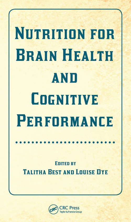Book cover of Nutrition for Brain Health and Cognitive Performance