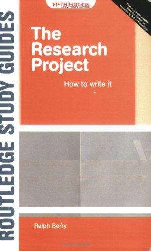 Book cover of The Research Project: How To Write It (5th edition) (PDF)