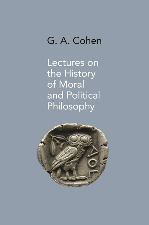 Book cover of Lectures on the History of Moral and Political Philosophy
