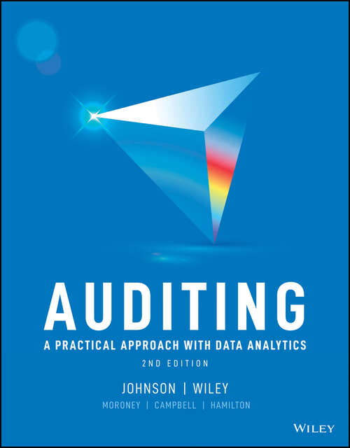 Book cover of Auditing: A Practical Approach With Data Analytics (2)