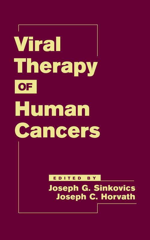 Book cover of Viral Therapy of Human Cancers