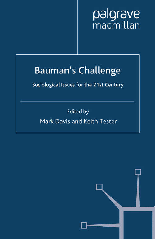 Book cover of Bauman's Challenge: Sociological Issues for the 21st Century (2010)