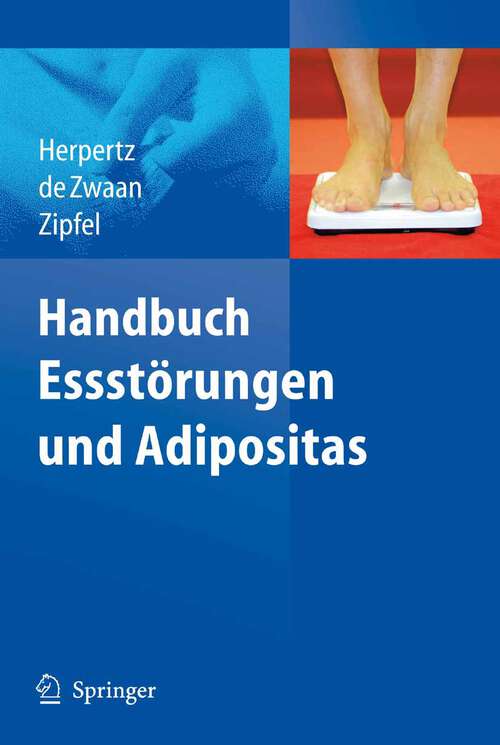 Book cover of Handbuch Essstörungen und Adipositas (2008)