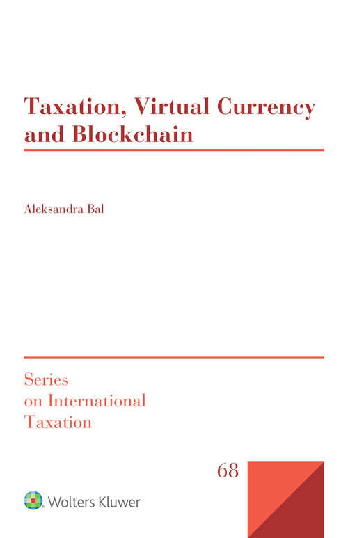 Book cover of Taxation, Virtual Currency and Blockchain