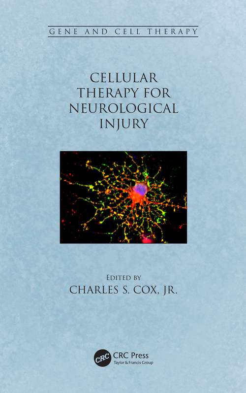 Book cover of Cellular Therapy for Neurological Injury