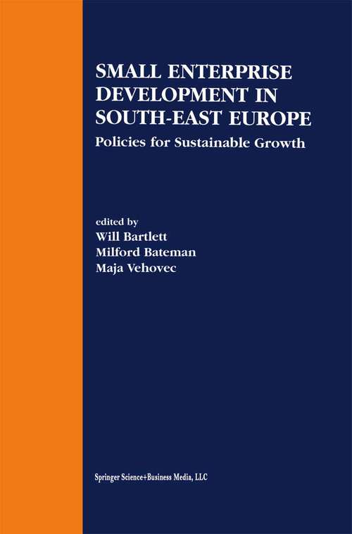 Book cover of Small Enterprise Development in South-East Europe: Policies for Sustainable Growth (2002)