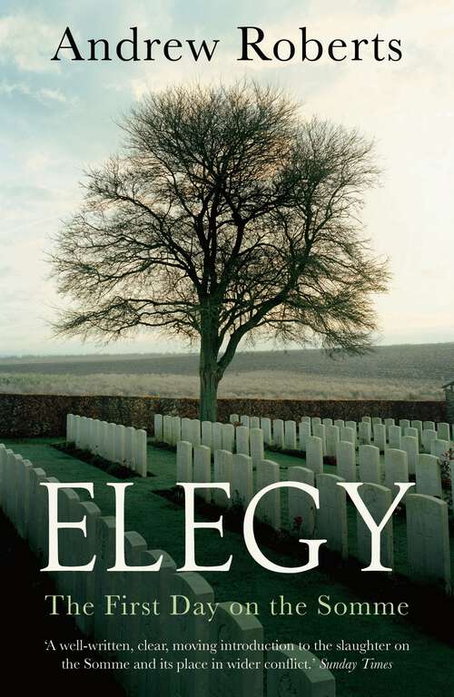 Book cover of Elegy: The First Day on the Somme