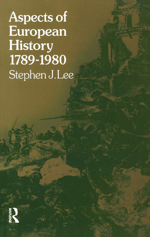 Book cover of Aspects of European History 1789-1980
