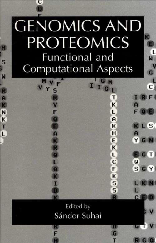 Book cover of Genomics and Proteomics: Functional and Computational Aspects (2002)