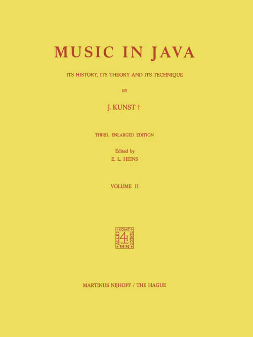 Book cover of Music in Java (1987)