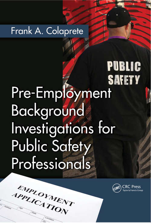 Book cover of Pre-Employment Background Investigations for Public Safety Professionals