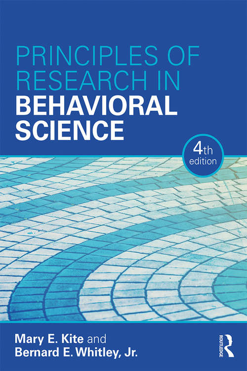Book cover of Principles of Research in Behavioral Science: Fourth Edition