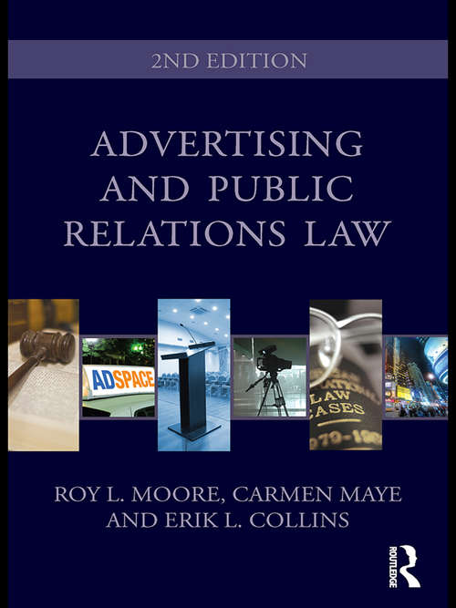 Book cover of Advertising and Public Relations Law