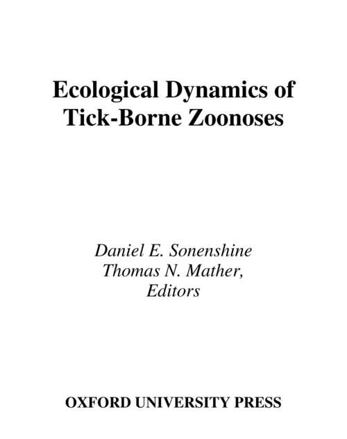 Book cover of Ecological Dynamics of Tick-Borne Zoonoses