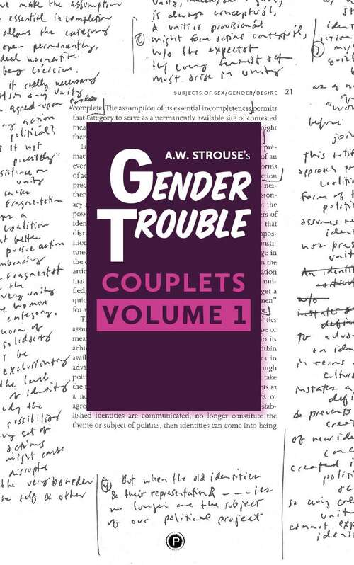Book cover of Gender Trouble Couplets, Volume 1: Volume 1