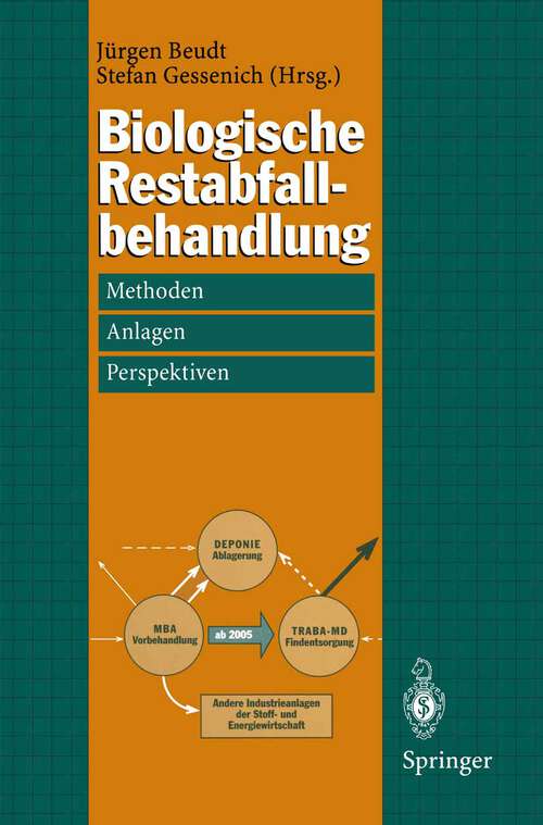 Book cover of Biologische Restabfallbehandlung: Methoden, Anlagen und Perspektiven (1998)