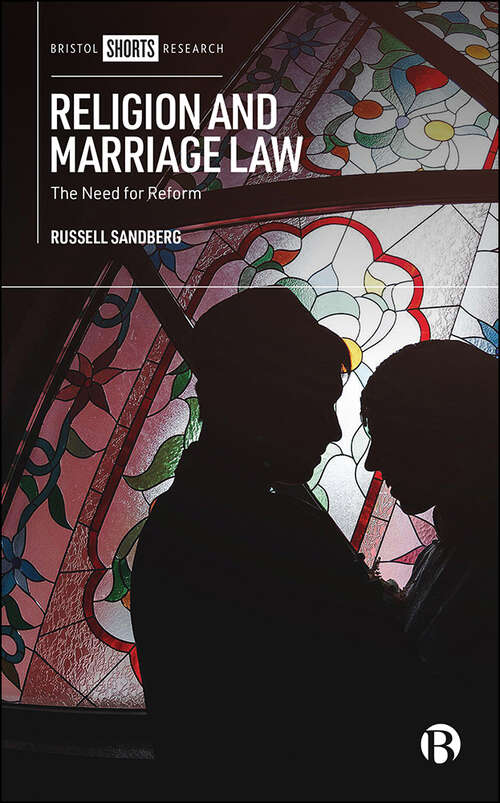 Book cover of Religion and Marriage Law: The Need for Reform