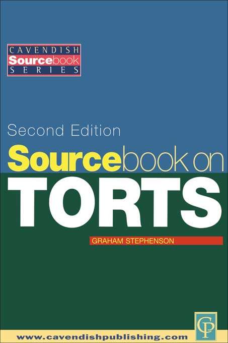 Book cover of Sourcebook on Tort Law 2/e (2) (Sourcebook Series)