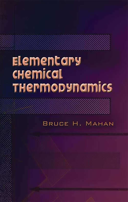 Book cover of Elementary Chemical Thermodynamics