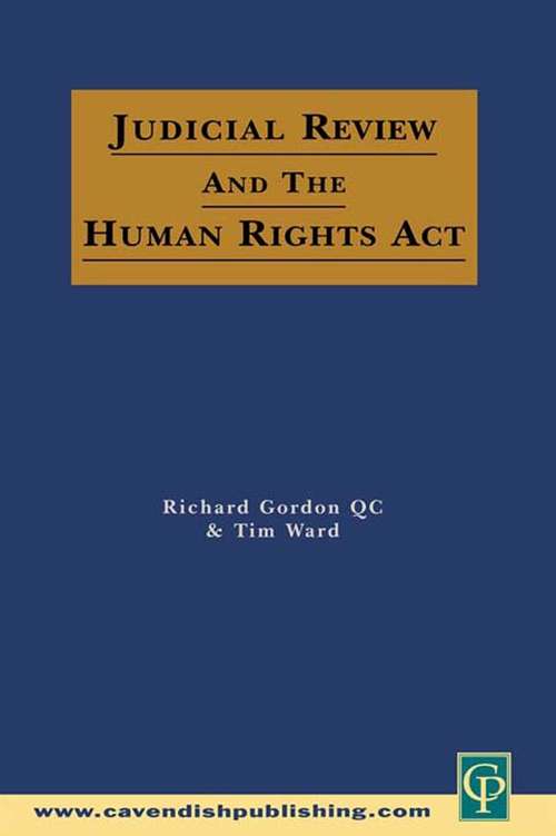 Book cover of Judicial Review & the Human Rights Act