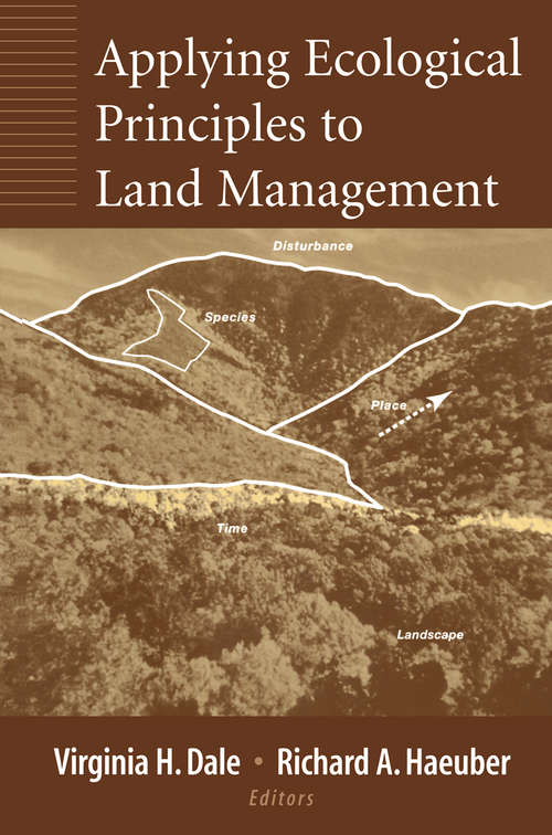 Book cover of Applying Ecological Principles to Land Management (2001)