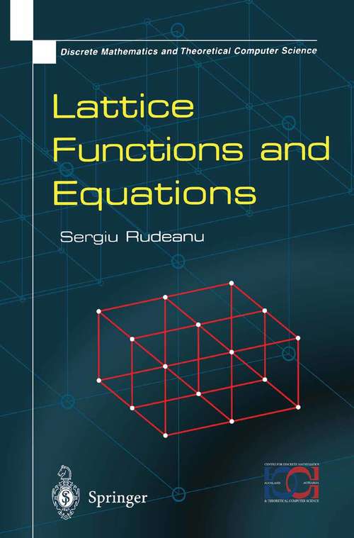 Book cover of Lattice Functions and Equations (2001) (Discrete Mathematics and Theoretical Computer Science)
