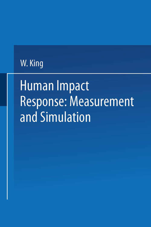 Book cover of Human Impact Response: Measurement and Simulation (1973)