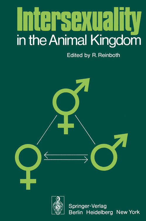 Book cover of Intersexuality in the Animal Kingdom (1975)