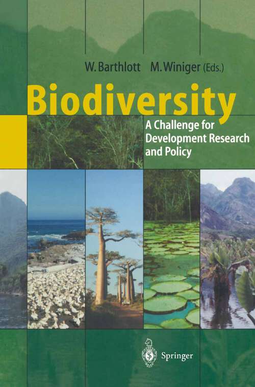 Book cover of Biodiversity: A Challenge for Development Research and Policy (2001)