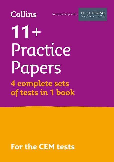 Book cover of 11+ Practice Papers (bumper Book With 4 Sets Of Tests): For The 2020 Cem Tests (Letts 11+ Success Ser.) (PDF)