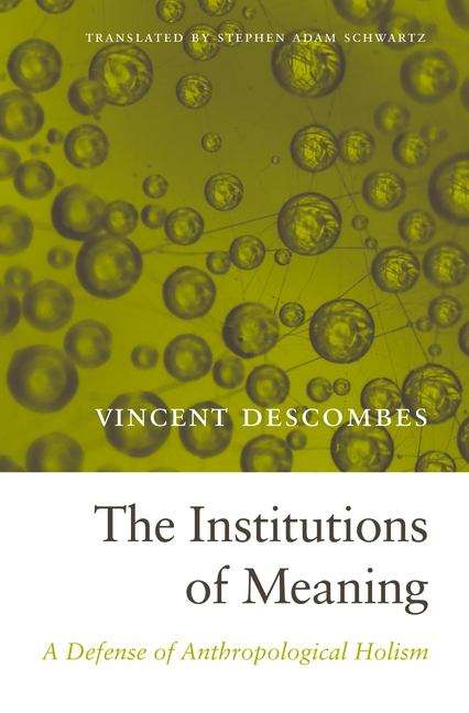 Book cover of The Institutions of Meaning: A Defense Of Anthropological Holism