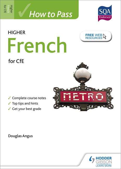 Book cover of How to pass Higher French for CfE (PDF)
