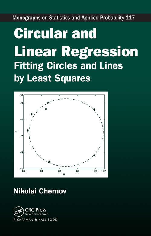 Book cover of Circular and Linear Regression: Fitting Circles and Lines by Least Squares