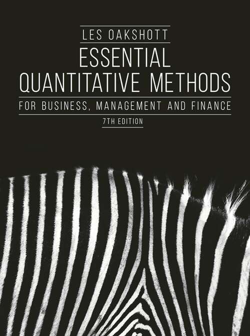 Book cover of Essential Quantitative Methods: For Business, Management and Finance (2)